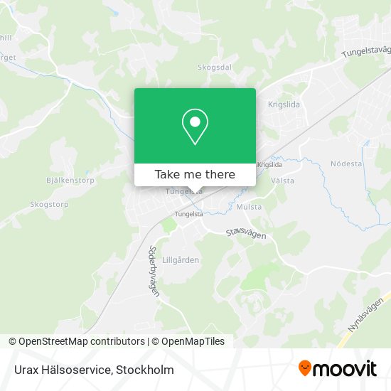 Urax Hälsoservice map