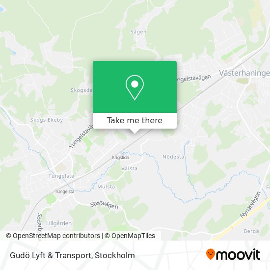 Gudö Lyft & Transport map