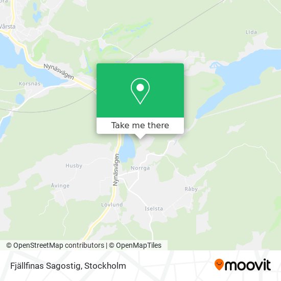 Fjällfinas Sagostig map