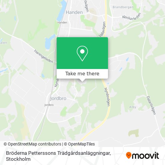 Bröderna Petterssons Trädgårdsanläggningar map