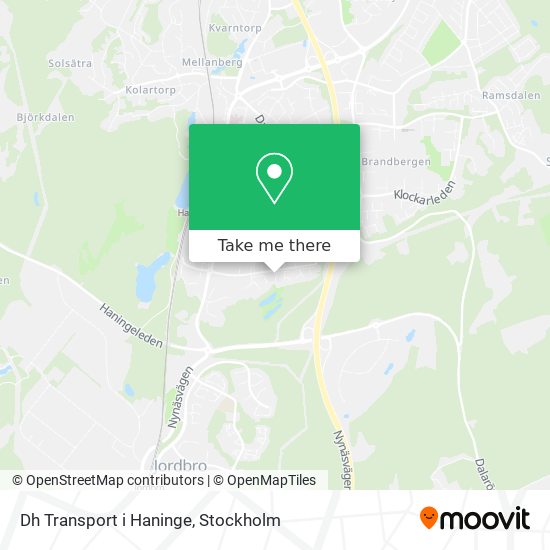 Dh Transport i Haninge map