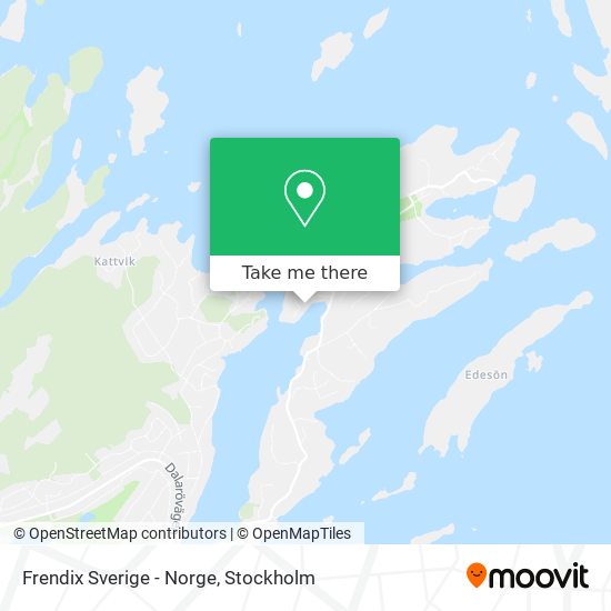 Frendix Sverige - Norge map