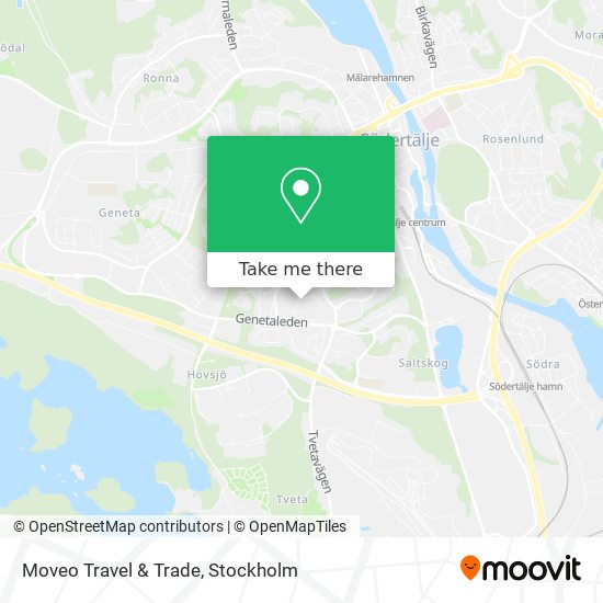 Moveo Travel & Trade map