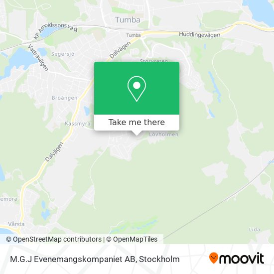 M.G.J Evenemangskompaniet AB map