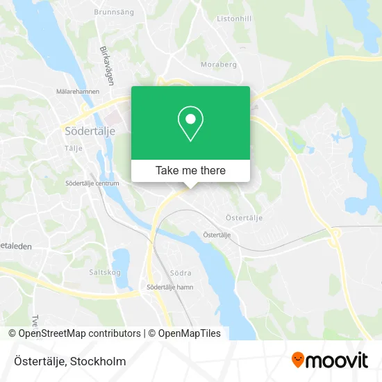 Östertälje map
