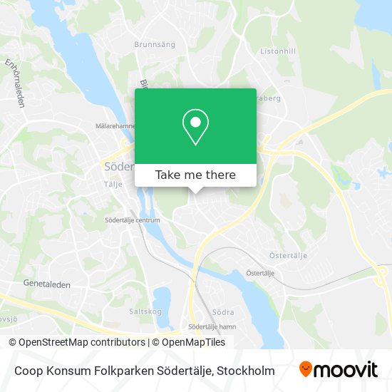 Coop Konsum Folkparken Södertälje map