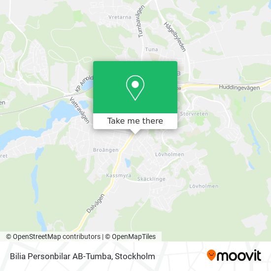 Bilia Personbilar AB-Tumba map