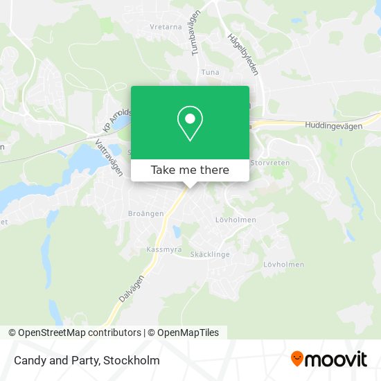 Candy and Party map