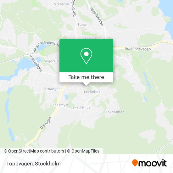 Toppvägen map