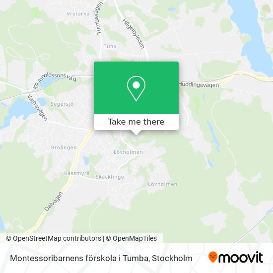 Montessoribarnens förskola i Tumba map