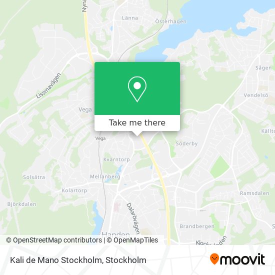 Kali de Mano Stockholm map