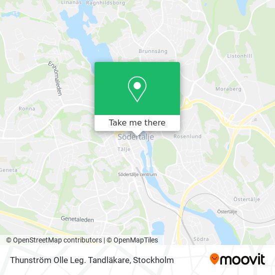 Thunström Olle Leg. Tandläkare map