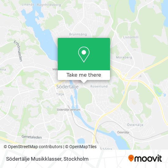 Södertälje Musikklasser map