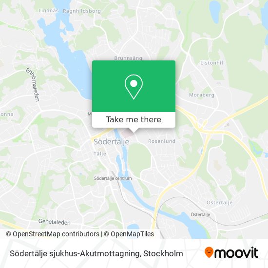 Södertälje sjukhus-Akutmottagning map