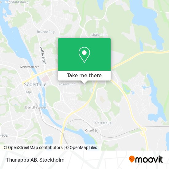 Thunapps AB map