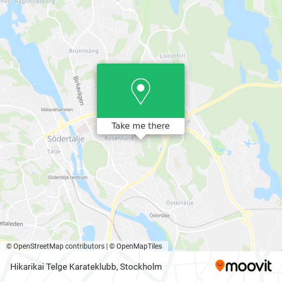 Hikarikai Telge Karateklubb map