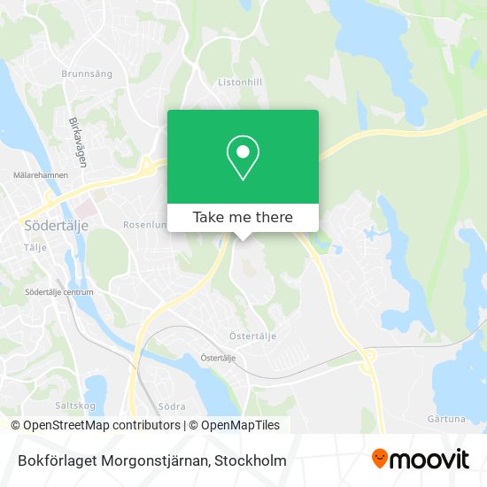 Bokförlaget Morgonstjärnan map