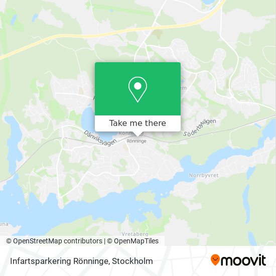 Infartsparkering Rönninge map