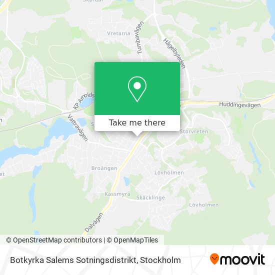 Botkyrka Salems Sotningsdistrikt map