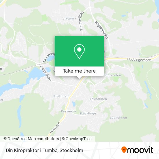 Din Kiropraktor i Tumba map