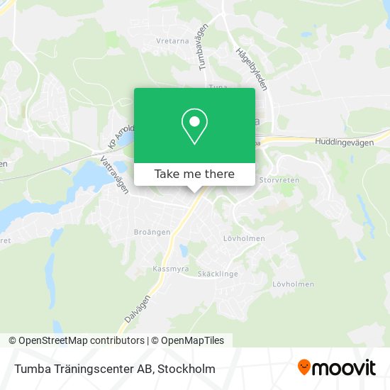 Tumba Träningscenter AB map