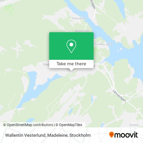 Wallentin Vesterlund, Madeleine map