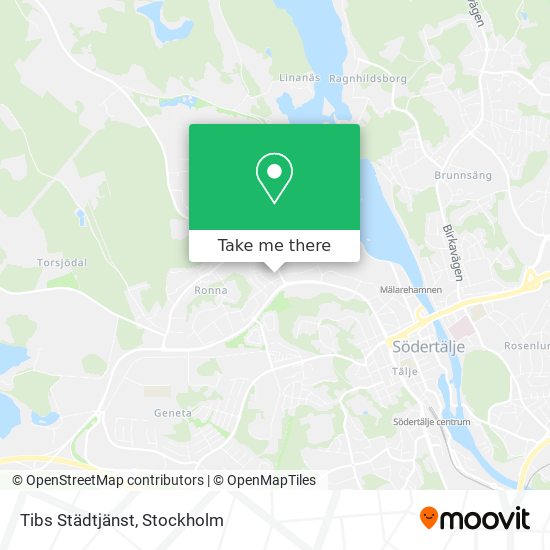 Tibs Städtjänst map