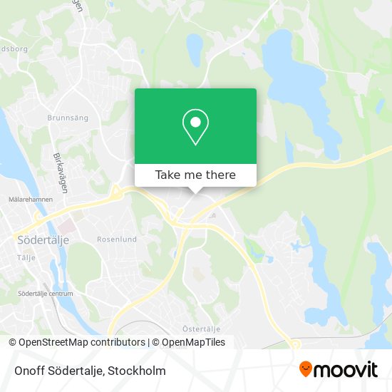 Onoff Södertalje map