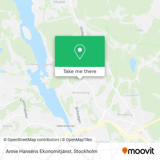 Annie Hanséns Ekonomitjänst map
