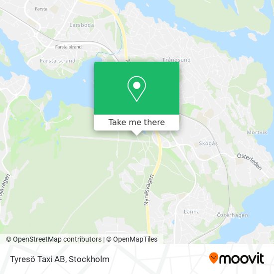 Tyresö Taxi AB map