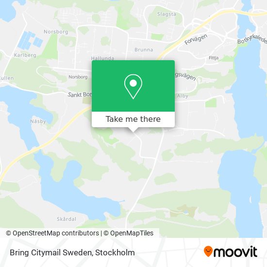 Bring Citymail Sweden map