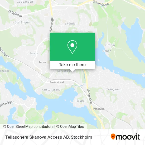 Teliasonera Skanova Access AB map