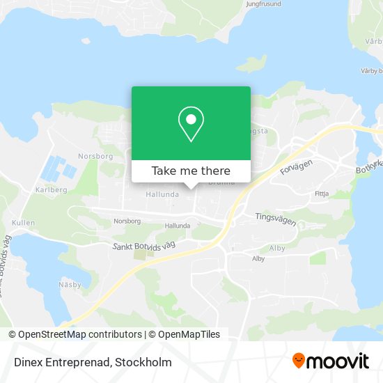 Dinex Entreprenad map