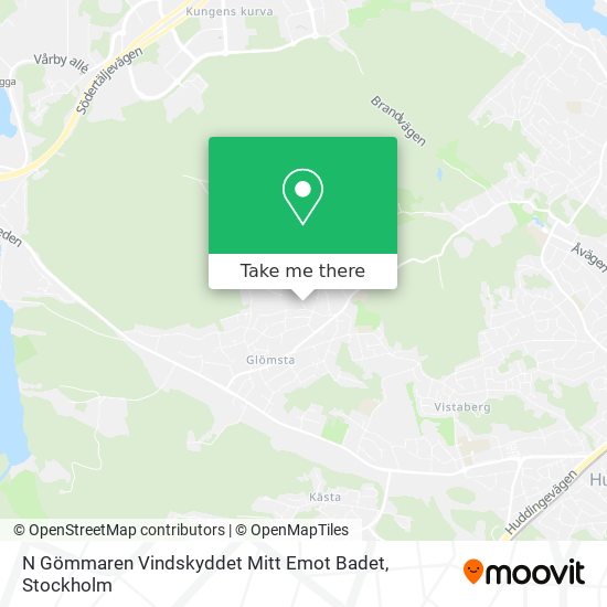 N Gömmaren Vindskyddet Mitt Emot Badet map