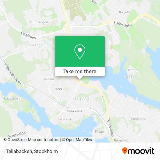 Teliabacken map