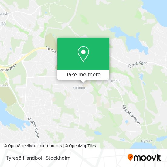 Tyresö Handboll map