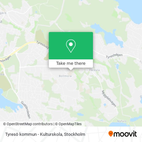 Tyresö kommun - Kulturskola map