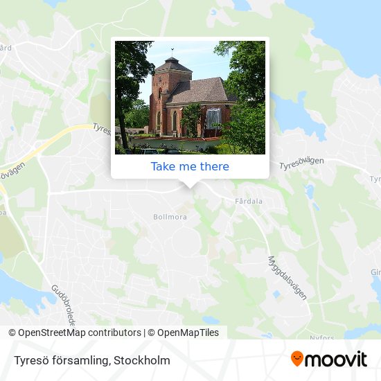 Tyresö församling map