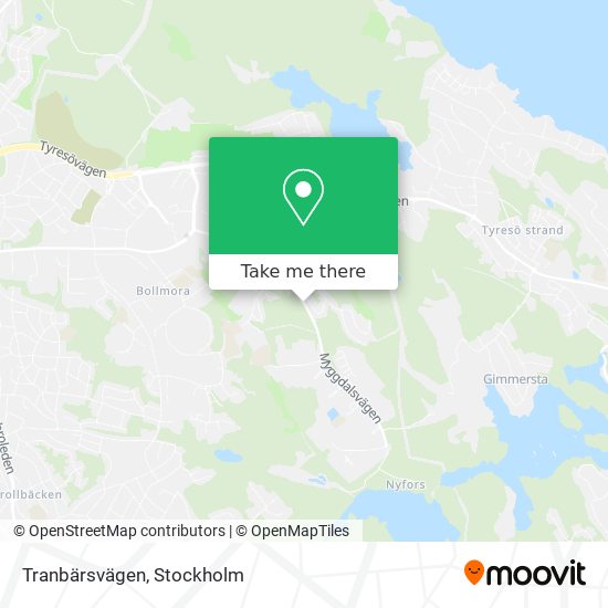 Tranbärsvägen map