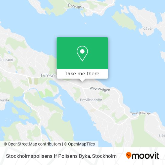 Stockholmspolisens If Polisens Dyka map