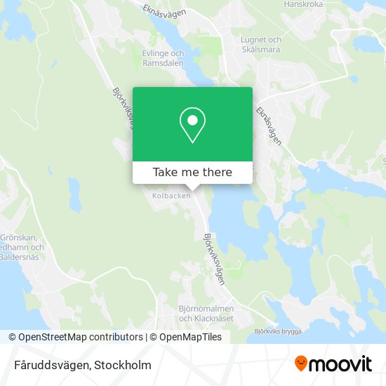 Fåruddsvägen map