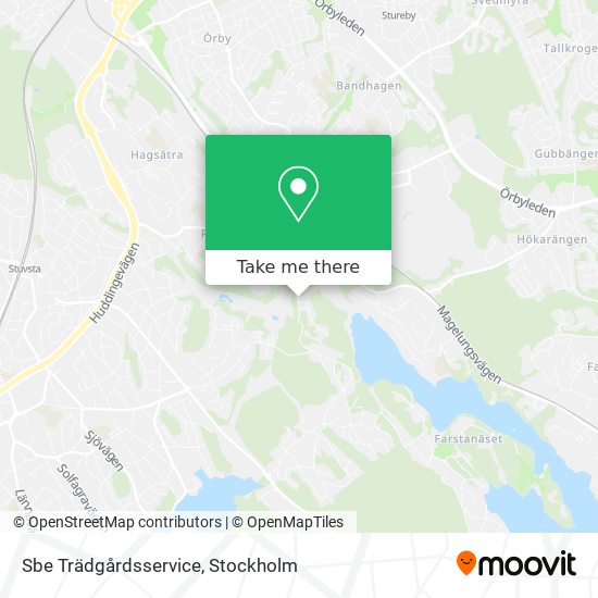 Sbe Trädgårdsservice map