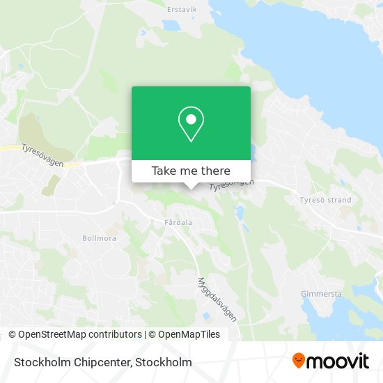 Stockholm Chipcenter map