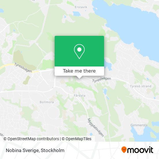 Nobina Sverige map