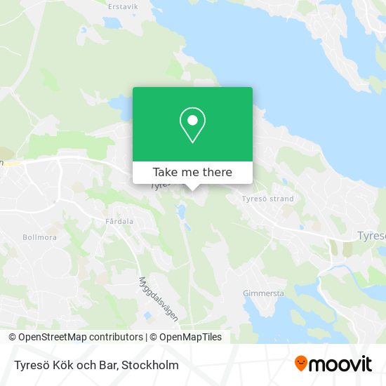 Tyresö Kök och Bar map