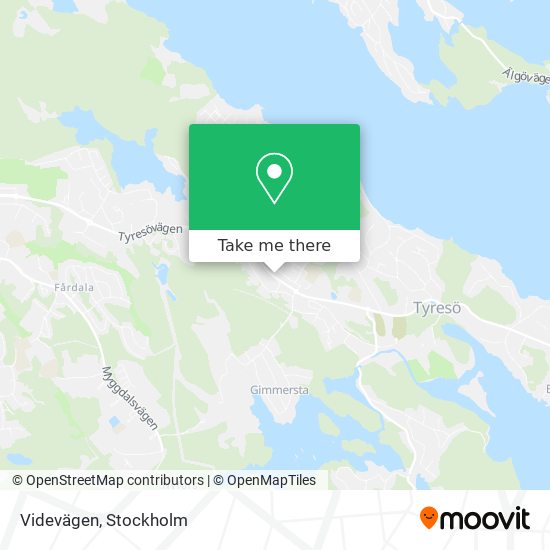 Videvägen map