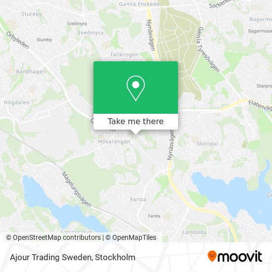 Ajour Trading Sweden map