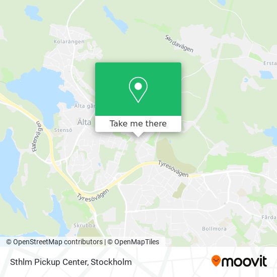 Sthlm Pickup Center map