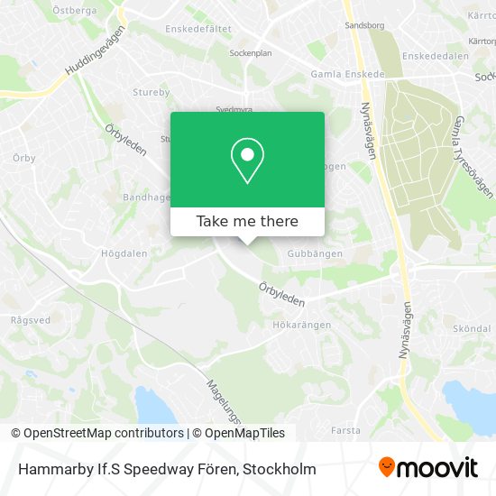 Hammarby If.S Speedway Fören map
