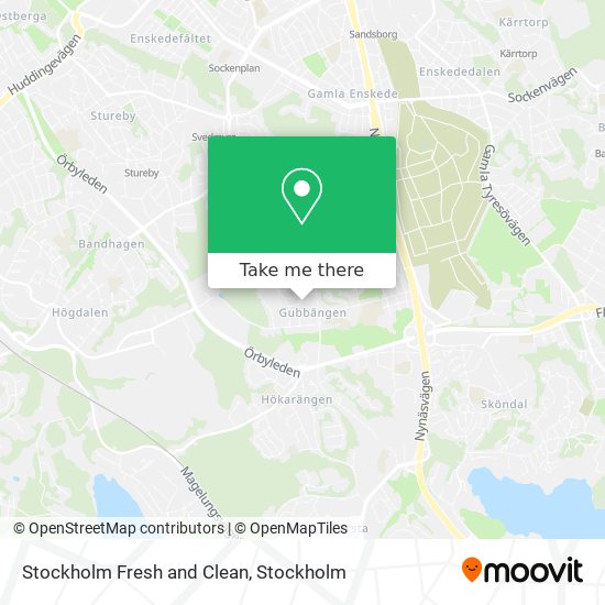 Stockholm Fresh and Clean map